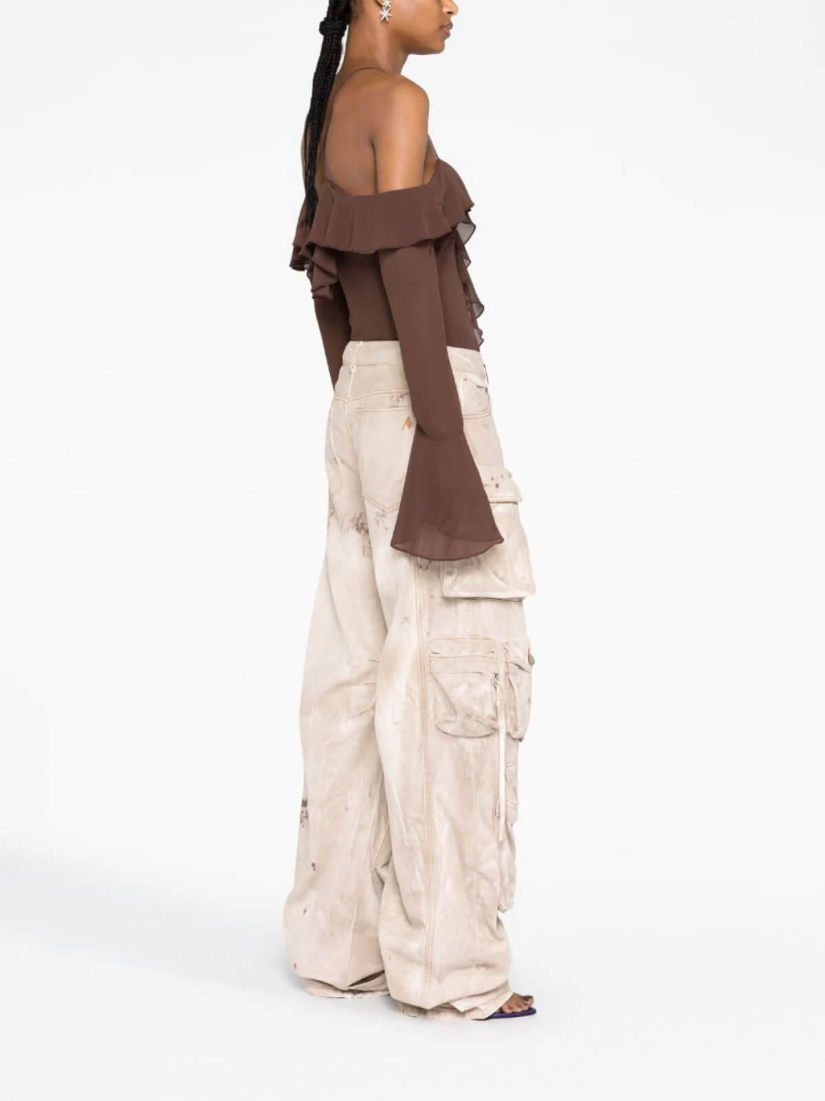 Fern Wide Leg Cargo Jeans - Image 4